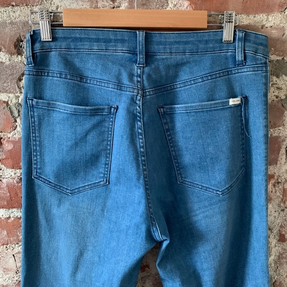 VOLCOM High & Waisted 70s Flare Jeans 4 Button Fly - Picture 7 of 13